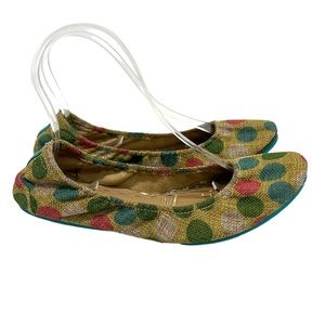 Tieks Echo Park Colorful Dots Foldable Classic Comfort Flats 8
